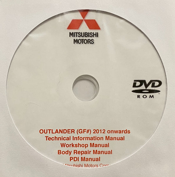 2012 onwards Mitsubishi Outlander (GF#) Workshop Manual