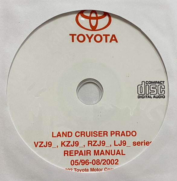 1996-2002 Toyota Land Cruiser Prado 90 Series Workshop Manual