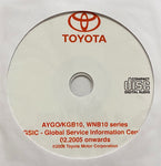 2005-2014 Toyota Aygo KGB10, WNB10 series Workshop Manual