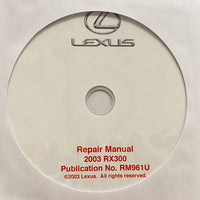 2003 Lexus RX300 Workshop Manual