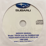 1990-2006 Subaru Sambar 660 Truck and Van Workshop Manual