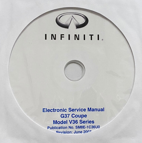 2008 Infiniti G37 Coupe Model V36 Series Workshop Manual