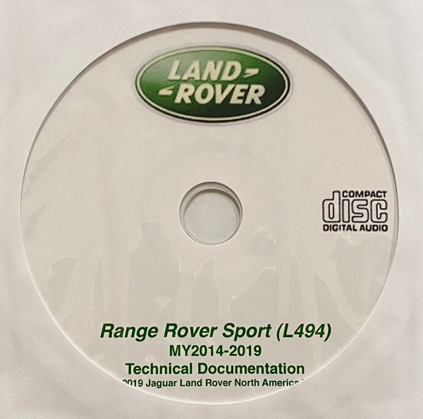 2014-2019 Range Rover Sport (L494) Workshop Manual