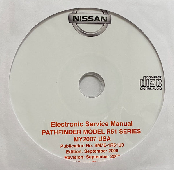 2007 Nissan Pathfinder Model R51 Series US Workshop Manual