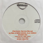 2008 Nissan Altima Hybrid Model HL32 Series US Workshop Manual