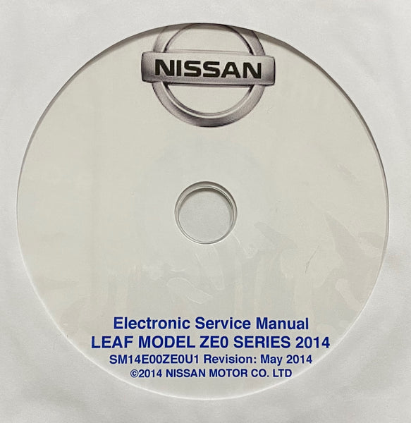 2014 Nissan Leaf Model ZE0 Series US Workshop Manual