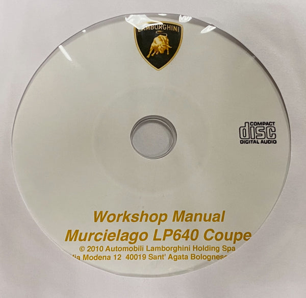 2006-2010 Lamborghini Murcielago LP640 Coupe Workshop Manual
