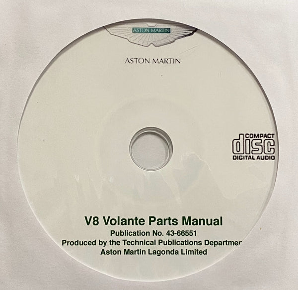 1978-1985 Aston Martin V8 Volante Parts Catalog
