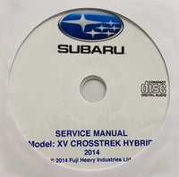 2014 Subaru XV Crosstrek Hybrid Workshop Manual