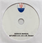 1981-1994 Maserati Biturbo models Workshop Manual