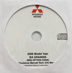 2006 Mitsubishi BA Grandis Workshop Manual