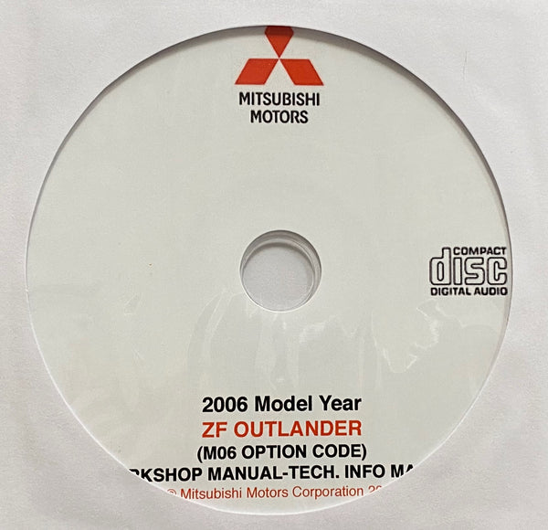 2006 Mitsubishi ZF Outlander Workshop Manual