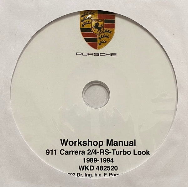 1989-1994 Porsche 911 Carrera 2/4-RS-Turbo Look Workshop Manual