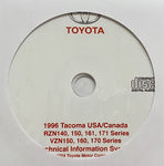 1996 Toyota Tacoma USA and Canada Workshop Manual