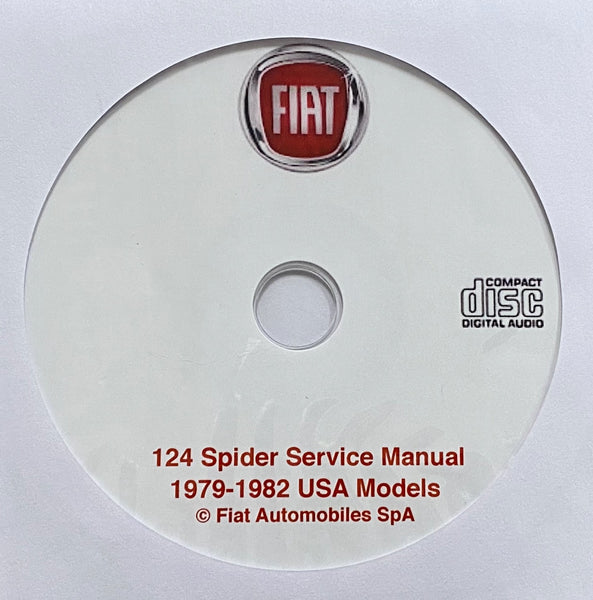 1979-1982 Fiat 124 Spider USA Models Workshop Manual