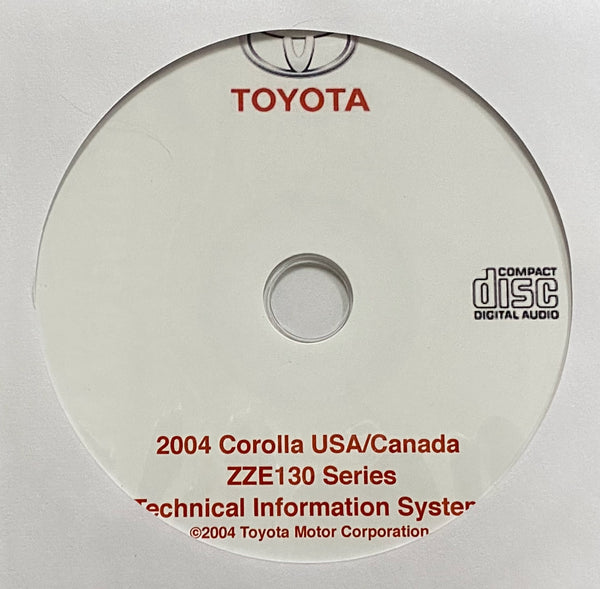 2004 Toyota Corolla USA and Canada Workshop Manual