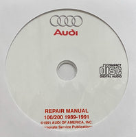 1989-1991 Audi 100 and 200 USA and Canada models Workshop Manual