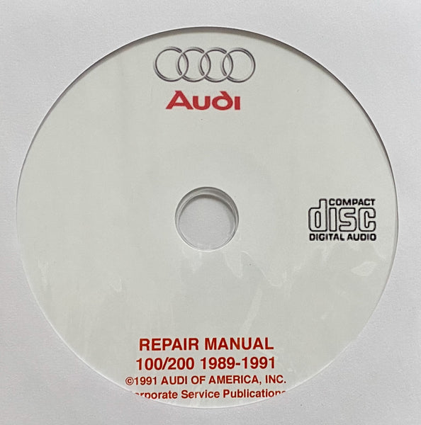 1989-1991 Audi 100 and 200 USA and Canada models Workshop Manual