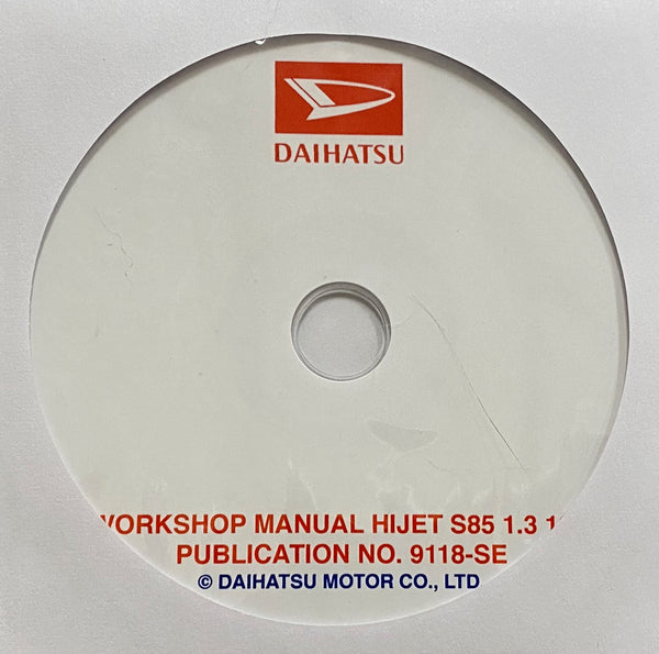 1986-1994 Daihatsu Hijet S85 1.3 16V Workshop Manual