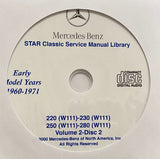 1954-1971 Mercedes-Benz 180, 190, 219, 220, 230, 250, 280 Workshop Manual
