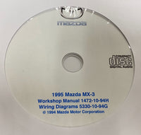 1995 Mazda MX-3 US Workshop Manual and Wiring Diagrams