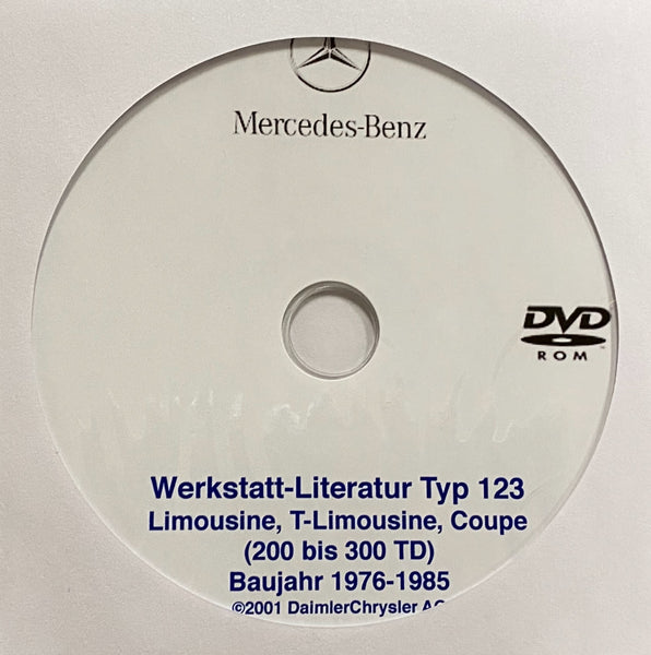 1976-1985 Mercedes-Benz 200-300TD (W123) Workshop Manual in GERMAN