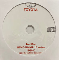 2008-2016 Toyota/Scion iQ KGJ10-NUJ10 series Workshop Manual