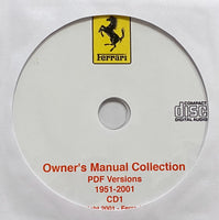 1951-2001 Ferrari Owner's Manual All Markets Collection
