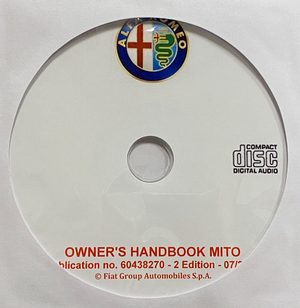 2011 Alfa Romeo Mito Owner's Handbook