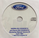 1986-1992 Ford Sierra RS Cosworth and Escort RS Cosworth Workshop Manual