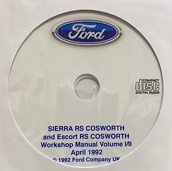 1986-1992 Ford Sierra RS Cosworth and Escort RS Cosworth Workshop Manual