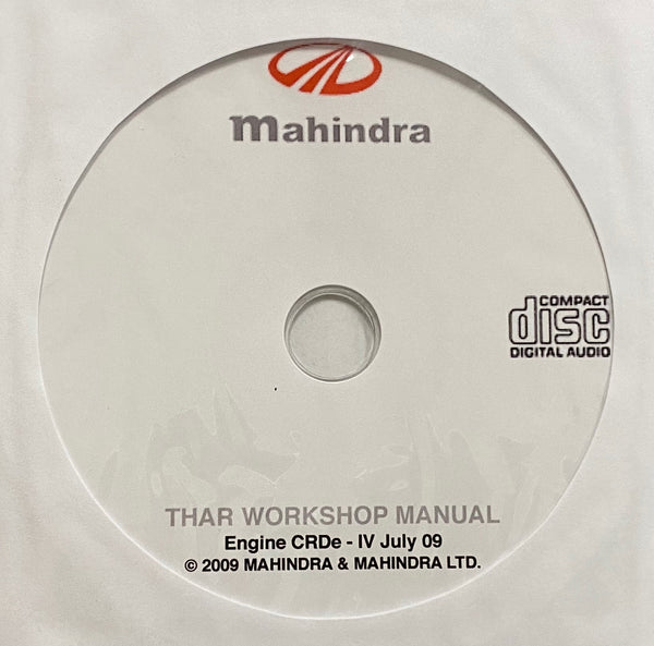 2010-2018 Mahindra Thar Workshop Manual