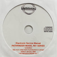 2005-2009 Nissan Pathfinder Model R51 series Euro-spec Workshop Manual