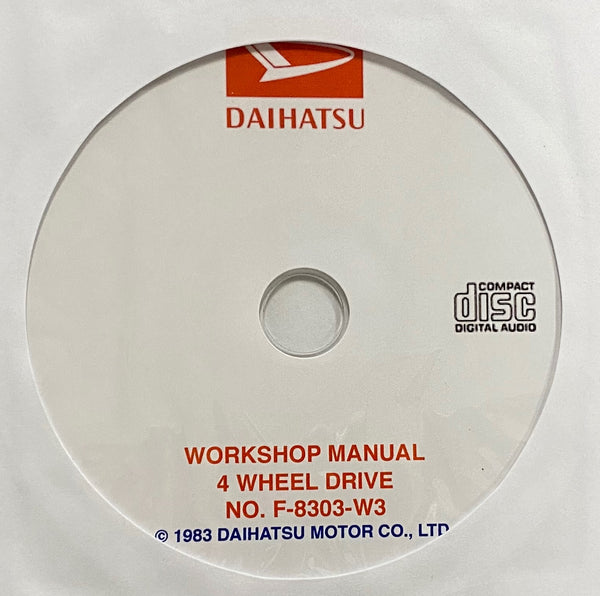 1978-1982 Daihatsu F50 4 Wheel Drive Workshop Manual
