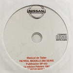 1986-1990 Nissan Patrol Model 260 Workshop Manual in Spanish