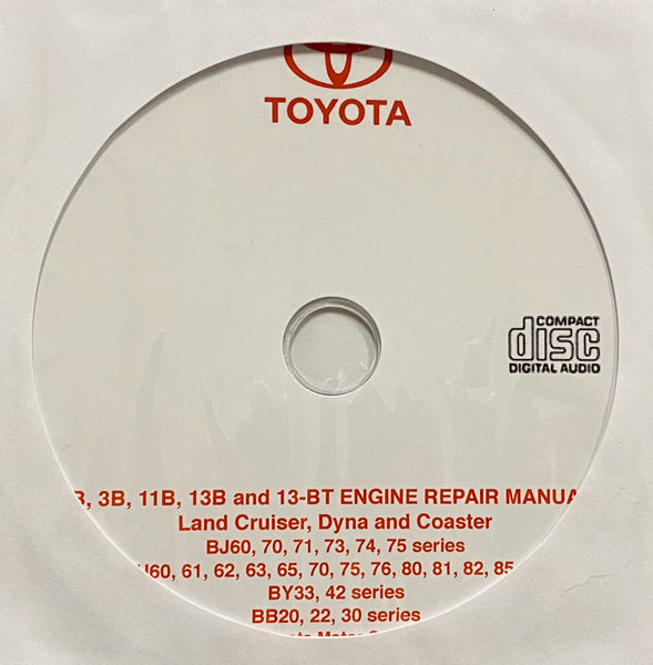 1994 Toyota B, 3B, 11B, 13B and 13BT Engine Workshop Manual