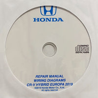 2019 Honda CR-V Hybrid European Spec Workshop Manual and Wiring Diagrams