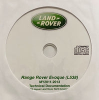 2011-2013 Range Rover Evoque (L538) TD4/2.2L Diesel & GTDi 2.0L Petrol Workshop Manual