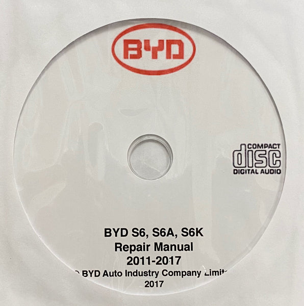 2011-2017 BYD S6, S6A, S6K Workshop Manual