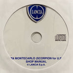 1975-1981 Lancia Beta Montecarlo-Scorpion for USA Workshop Manual