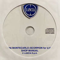 1975-1981 Lancia Beta Montecarlo-Scorpion for USA Workshop Manual