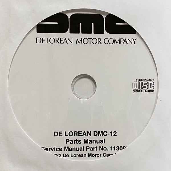 1981-1983 De Lorean DMC-12 Parts Catalog and Workshop Manual