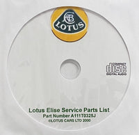 1996-2000 Lotus Elise Parts Catalog