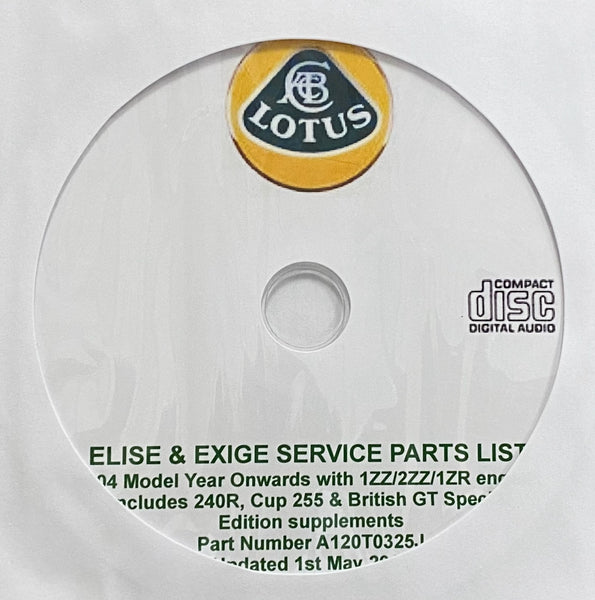 2004-2014 Lotus Elise and Exige Parts Catalog