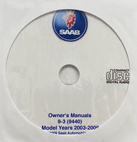 2003-2009 Saab 9-3 (9440) USA Owner's Manuals