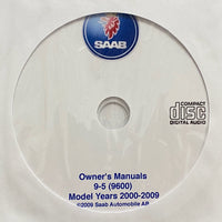 2000-2009 Saab 9-5 (9600) USA Owner's Manuals