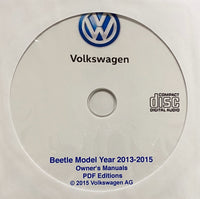 2013-2015 VW Beetle Owner's Manuals