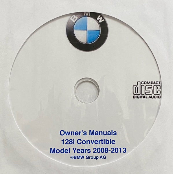 2008-2013 BMW 128i Convertible Owner's Manuals