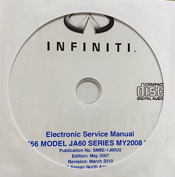 2008 Infiniti QX56 Model JA60 Series USA Workshop Manual