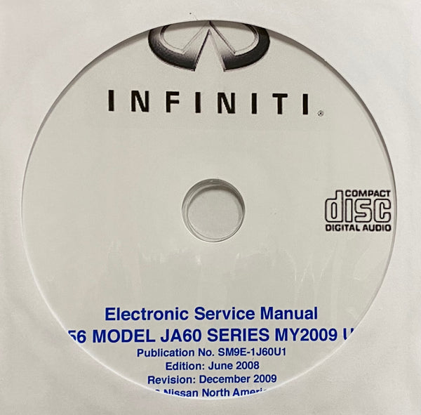 2009 Infiniti QX56 Model JA60 Series USA Workshop Manual